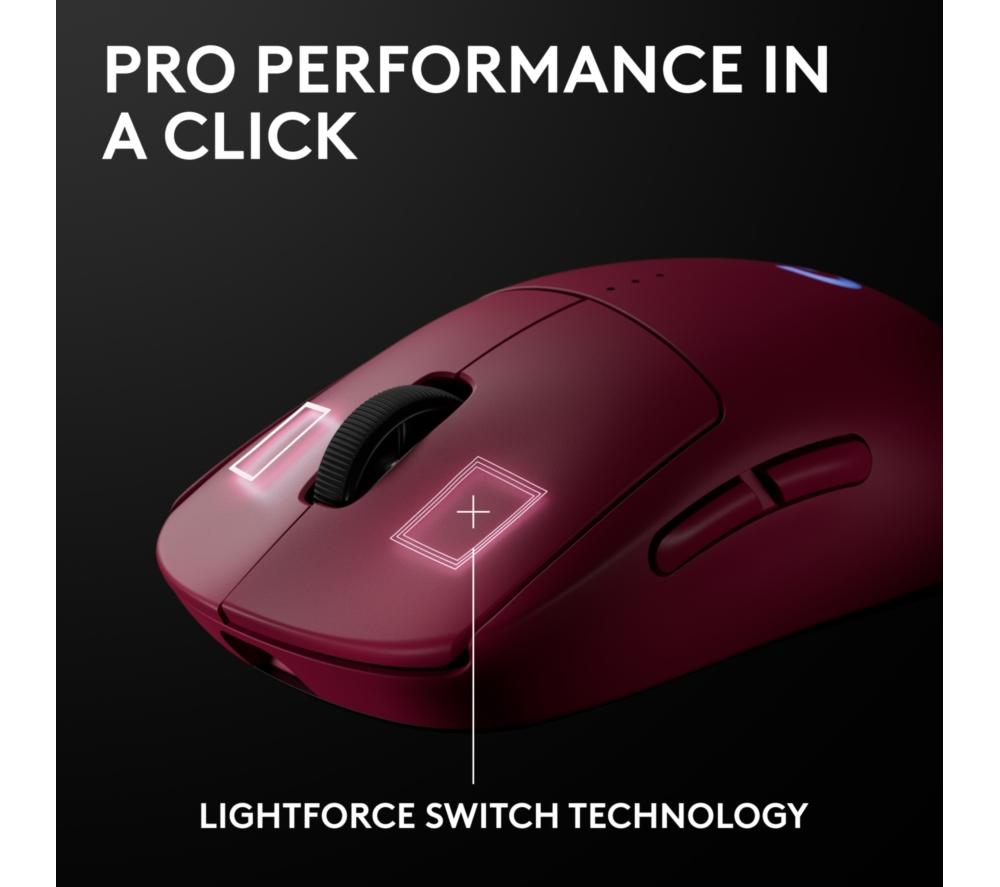LOGITECH PRO 2 Lightspeed RGB Wireless Optical Gaming Mouse - Magenta