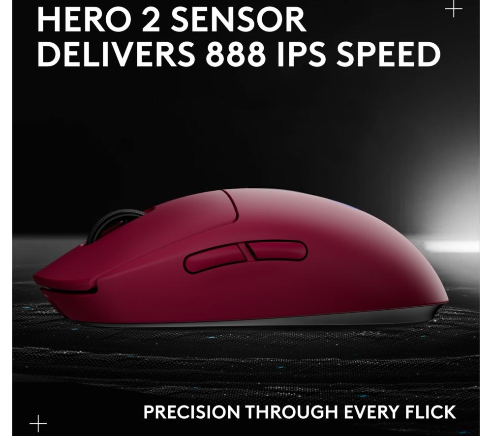 LOGITECH PRO 2 Lightspeed RGB Wireless Optical Gaming Mouse - Magenta