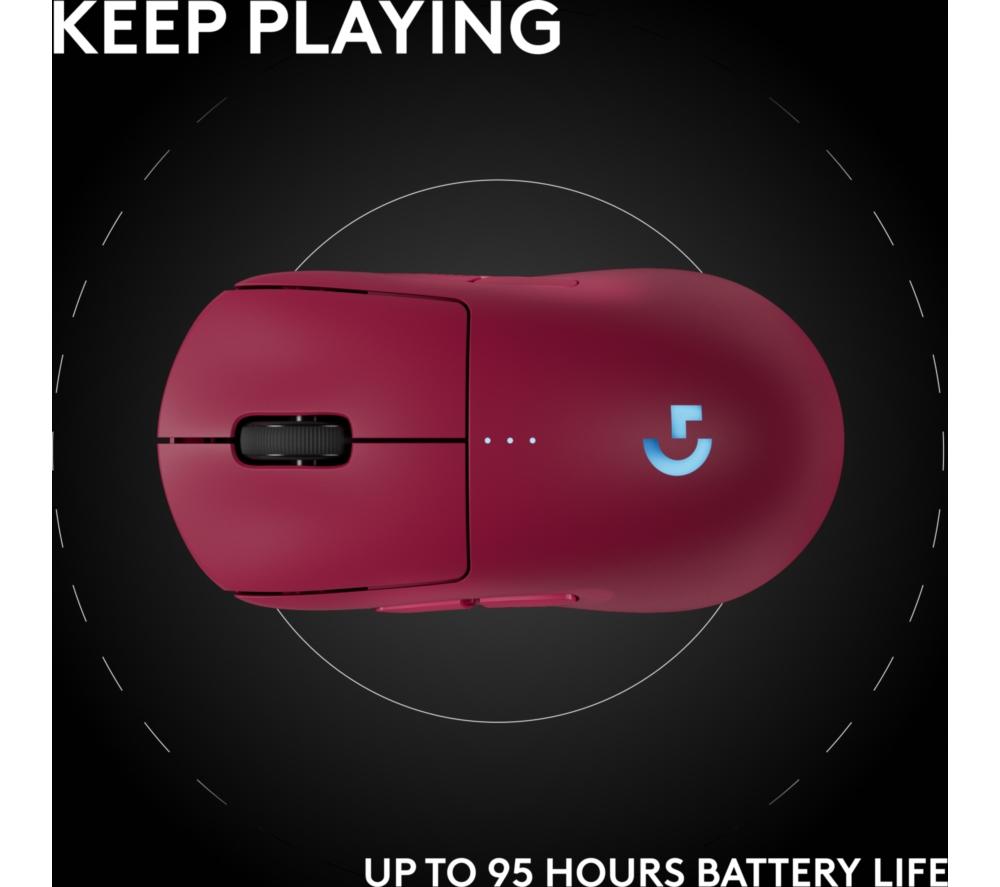 LOGITECH PRO 2 Lightspeed RGB Wireless Optical Gaming Mouse - Magenta