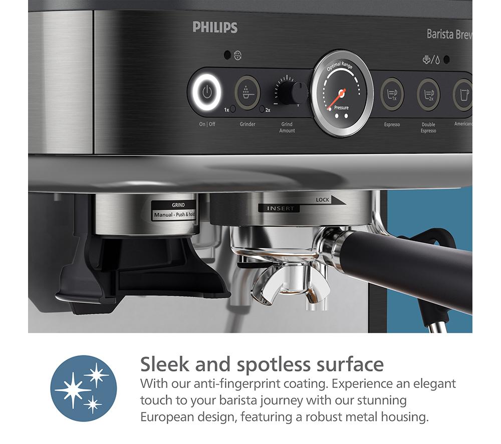 Cafetera superautomática PHILIPS Barista Brew PSA3218/10 - Negro