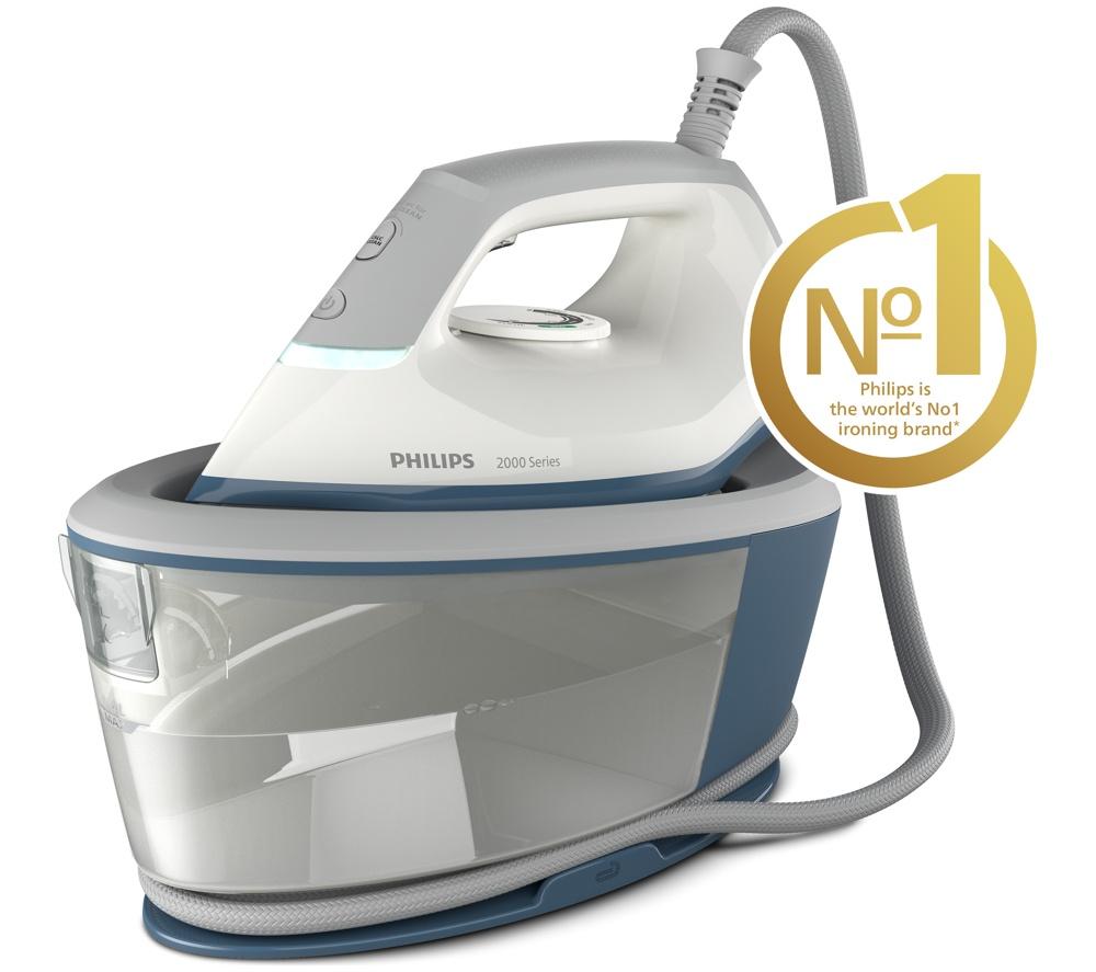 PHILIPS 2000 Series PSG2000/20 Steam Generator Iron - Blue & White