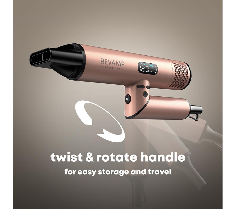 REVAMP Dynamic Radiance & Shine Digital Intelligent Ionic Hair Dryer - Gold