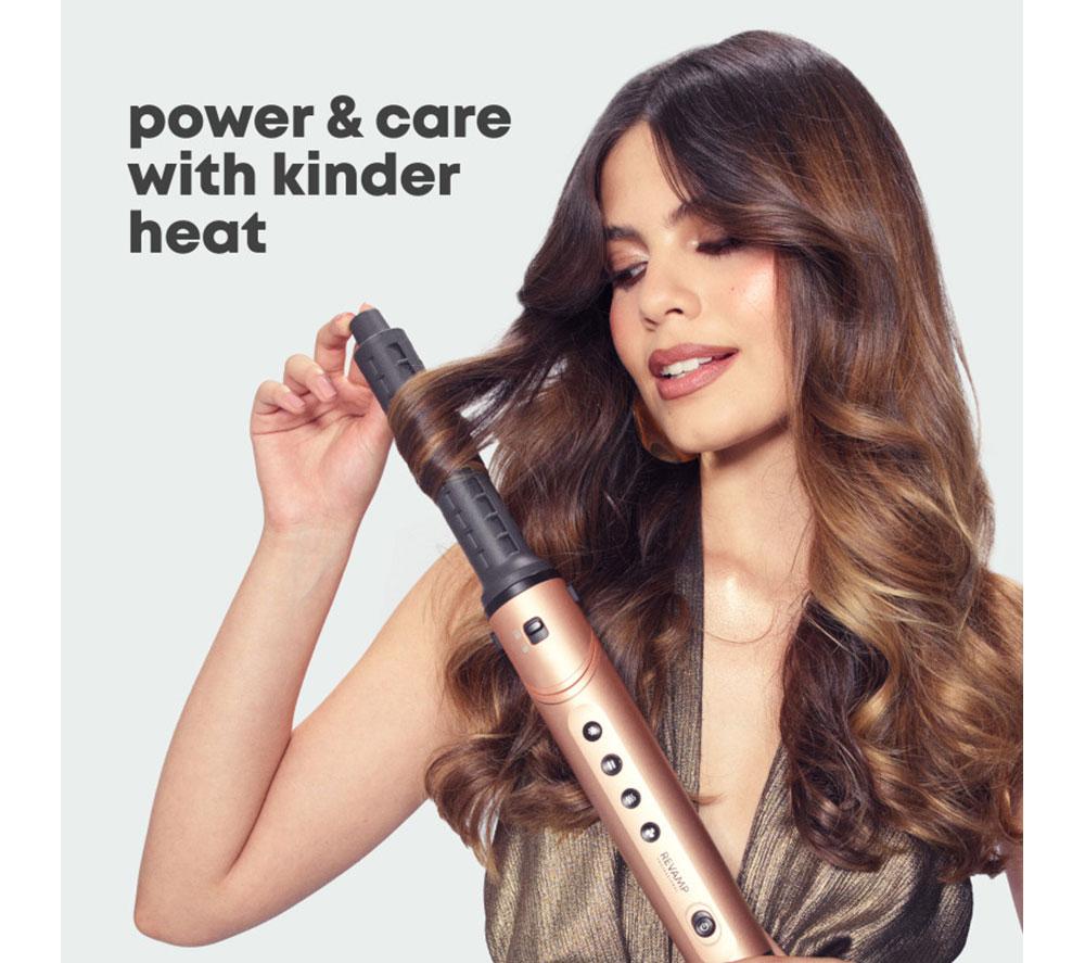 REVAMP Dynamic Radiance Pro Blow Dry 7-in-1 Ionic Air Styler - Gold