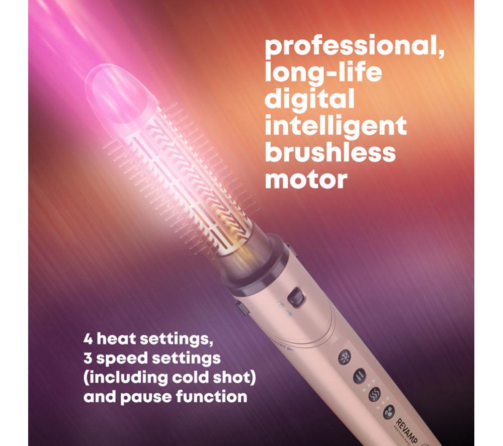 REVAMP Dynamic Radiance Pro Blow Dry 7-in-1 Ionic Air Styler - Gold