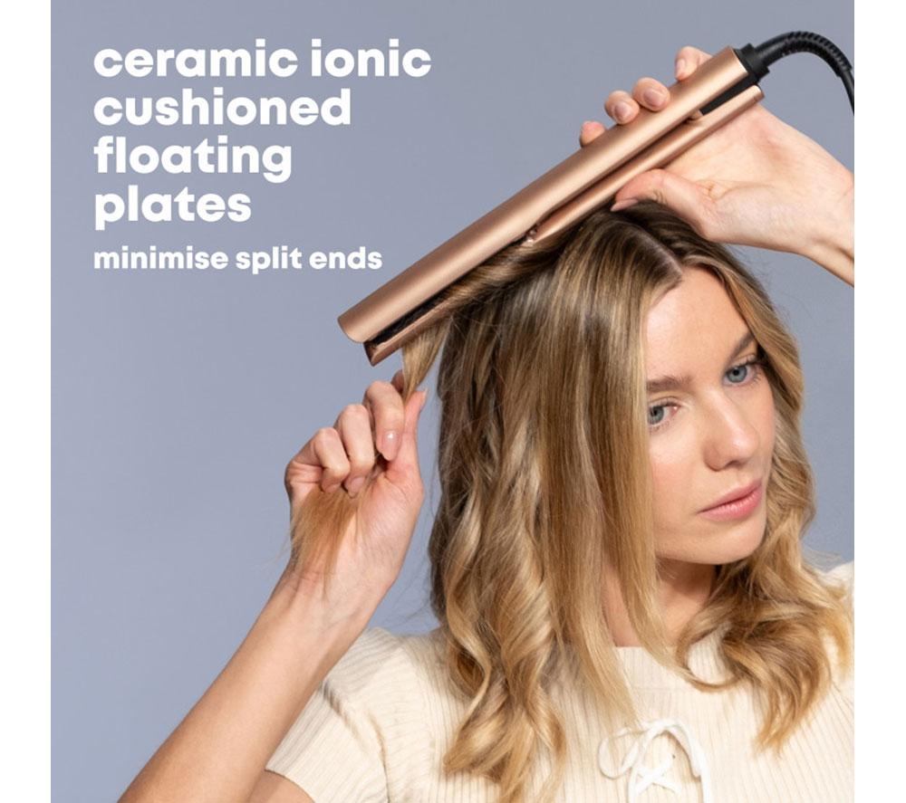 REVAMP Dynamisches Glanz-Glätteisen & Stylingeisen aus Keramik mit Ionentechnologie - Gold