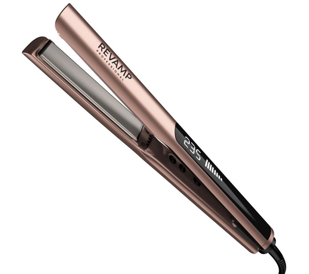 REVAMP Dynamisches Glanz-Glätteisen & Stylingeisen aus Keramik mit Ionentechnologie - Gold