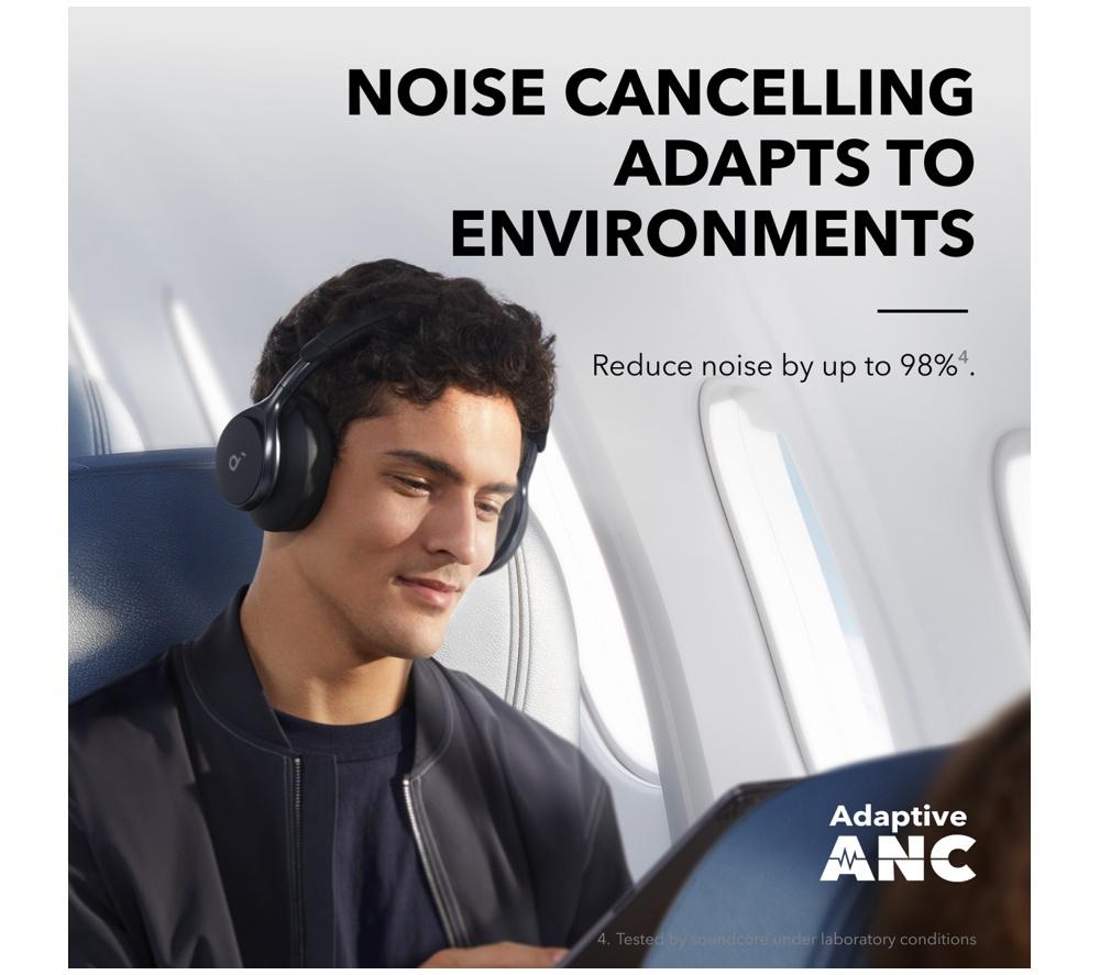 SOUNDCORE Space One Wireless Bluetooth Noise-Cancelling Headphones - Black
