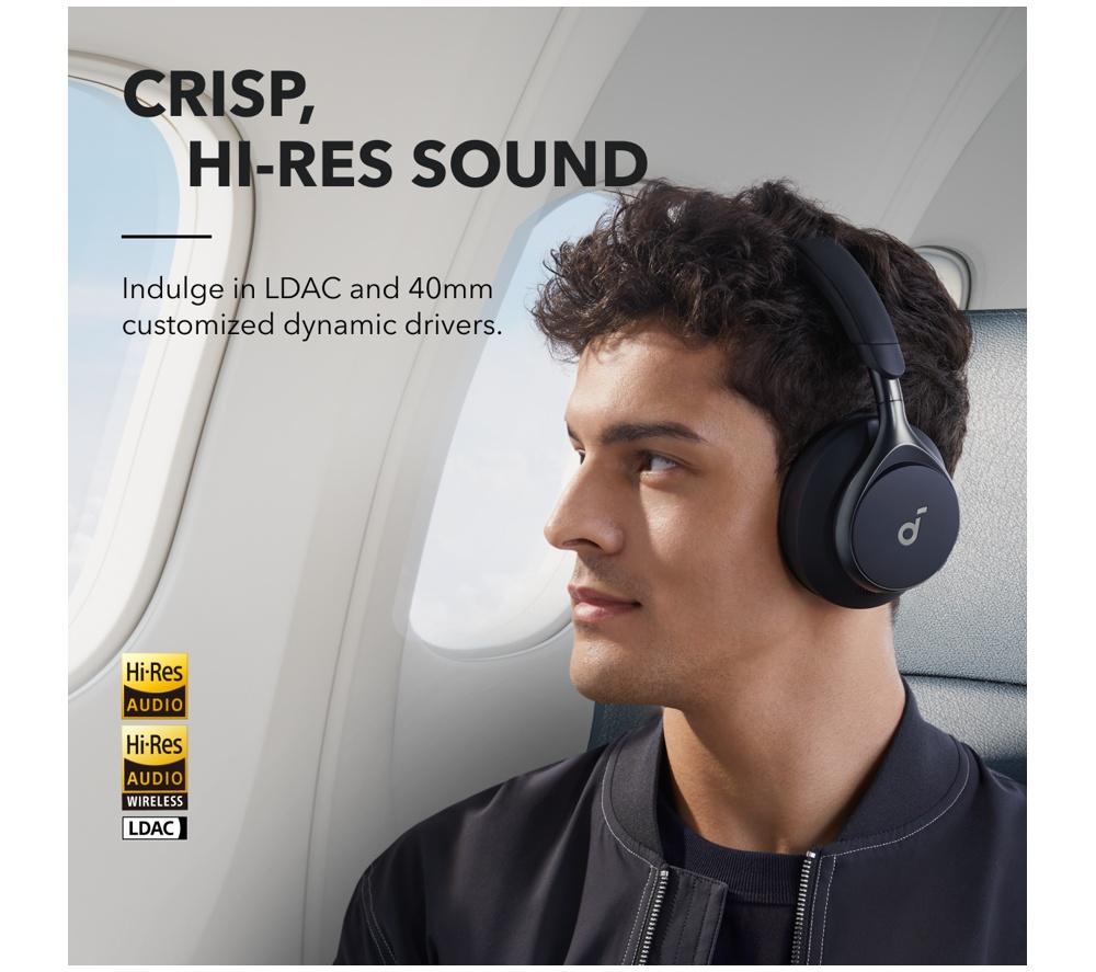 SOUNDCORE Space One Wireless Bluetooth Noise-Cancelling Headphones - Black