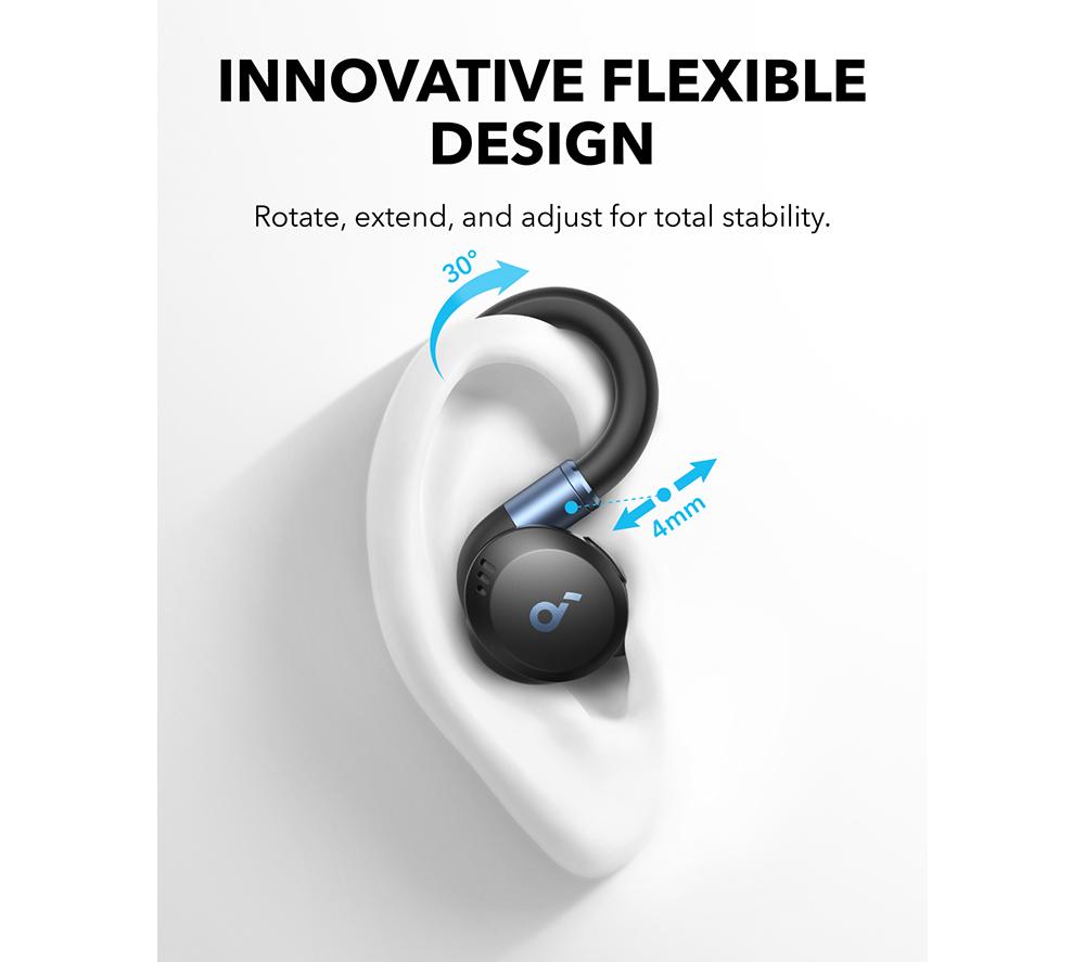 SOUNDCORE Sport X20 Wireless Bluetooth Noise-Cancelling Earbuds - Black
