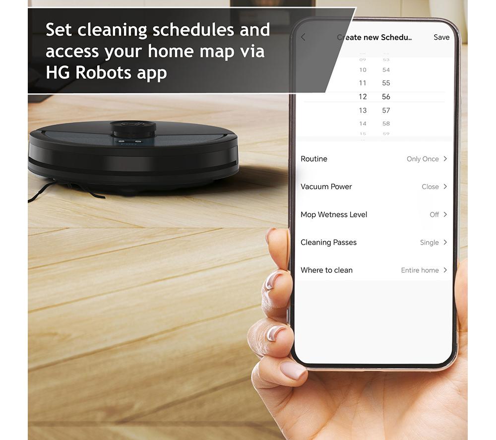 HOOVER HG4 Robot Aspirador Hydro Pro - Azul y Negro