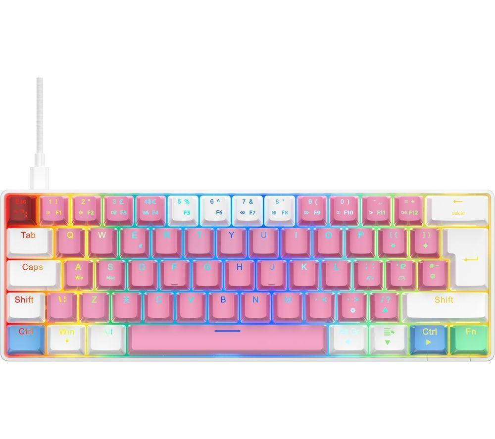 NOS C-450 Mini Pro RGB Mechanical Gaming Keyboard - Cotton Candy