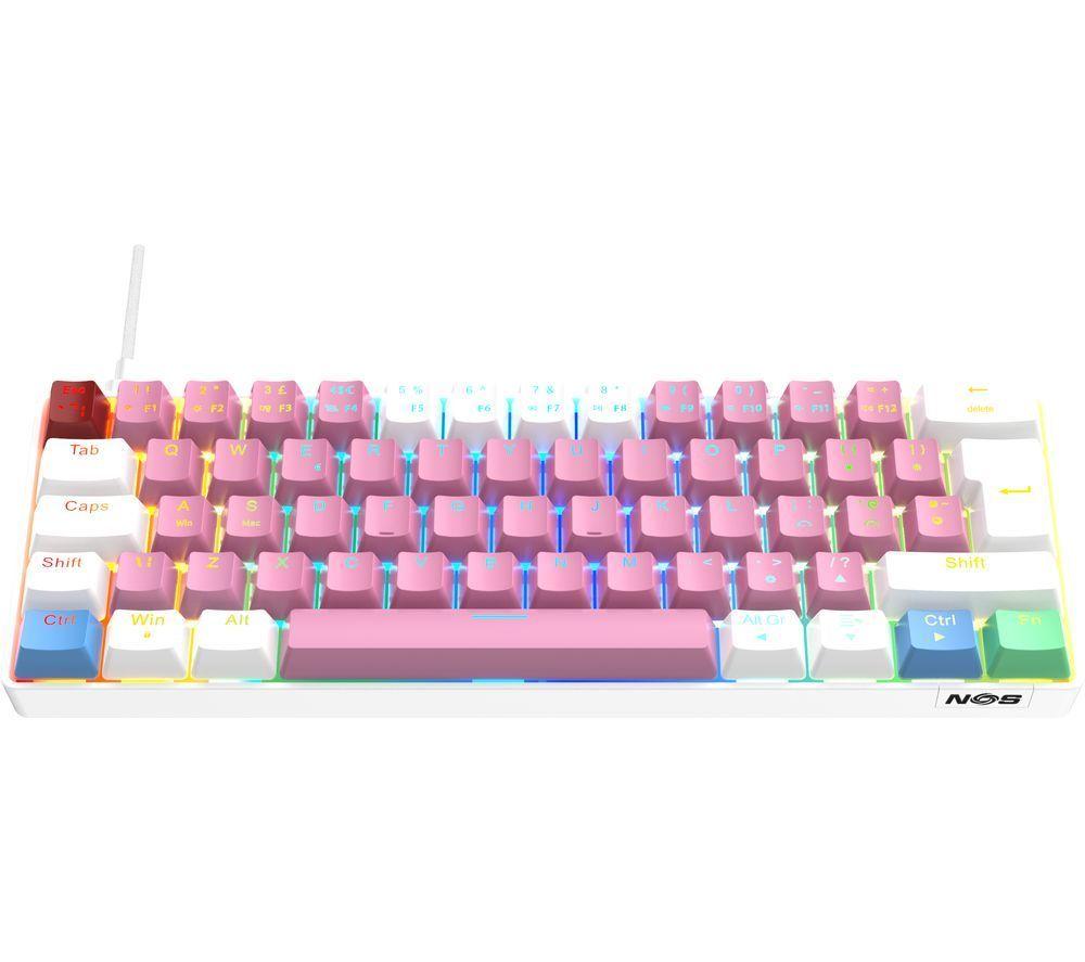 NOS C-450 Mini Pro RGB Mechanical Gaming Keyboard - Cotton Candy
