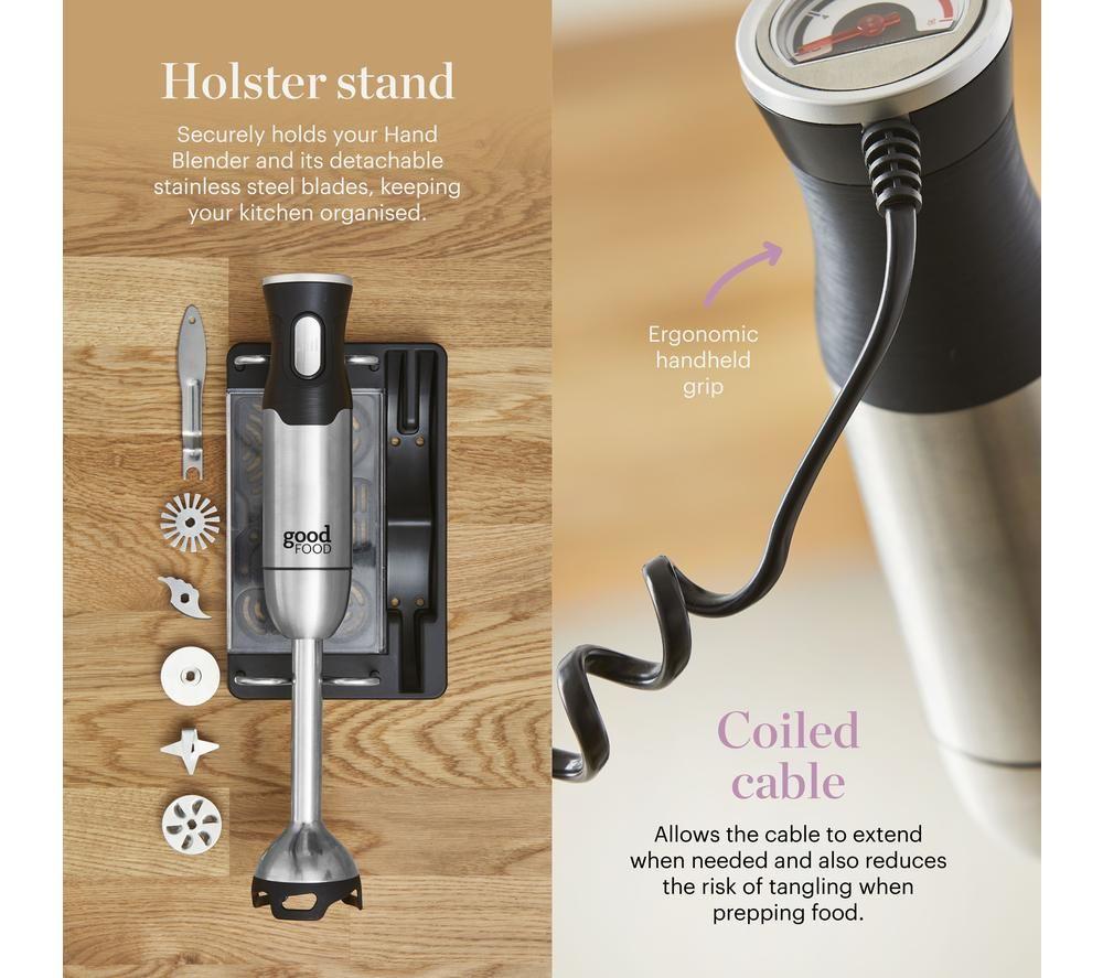 GOOD FOOD GF12012 5-in-1 Digital Hand Blender - Silver