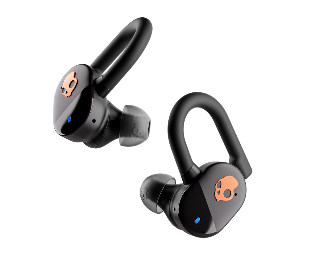 SKULLCANDY Push Play Active Wireless Bluetooth Sports Earbuds - Black & Orange