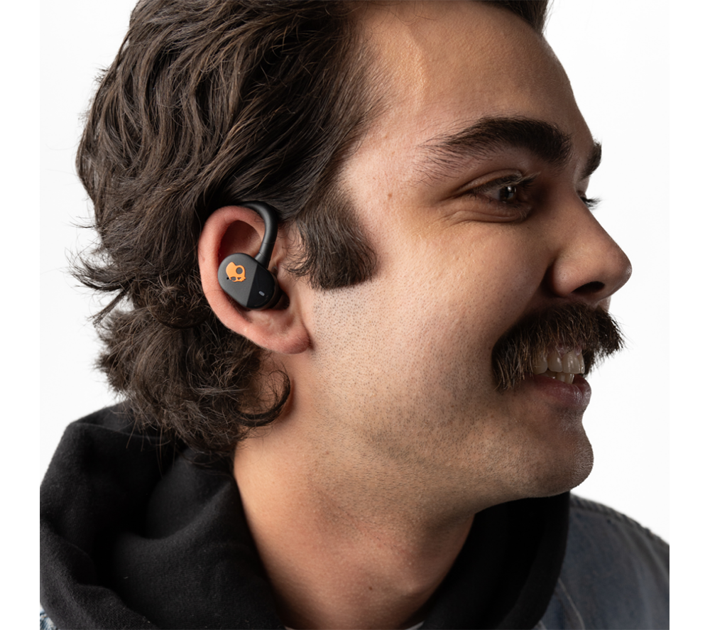 SKULLCANDY Push Play Active Wireless Bluetooth Sports Earbuds - Black & Orange