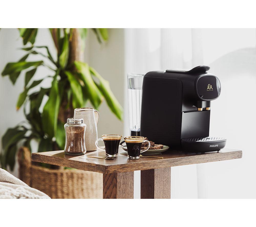 L'OR by Philips Barista Sublime LM9012/65 Kaffeemaschine & 50 Kapseln Set – Schwarz