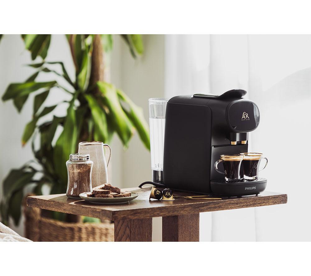 L'OR by Philips Barista Sublime LM9012/65 Kaffeemaschine & 50 Kapseln Set – Schwarz