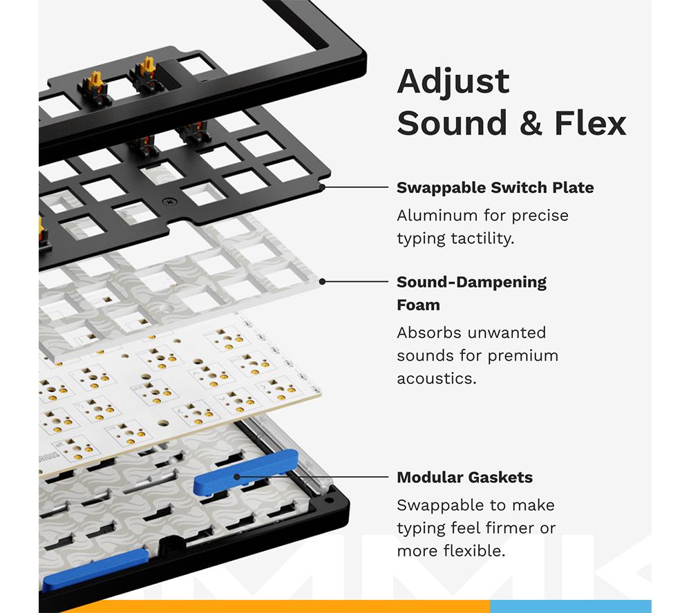 GLORIOUS GMMK 3 Prebuilt Mechanical Gaming Keyboard - Black