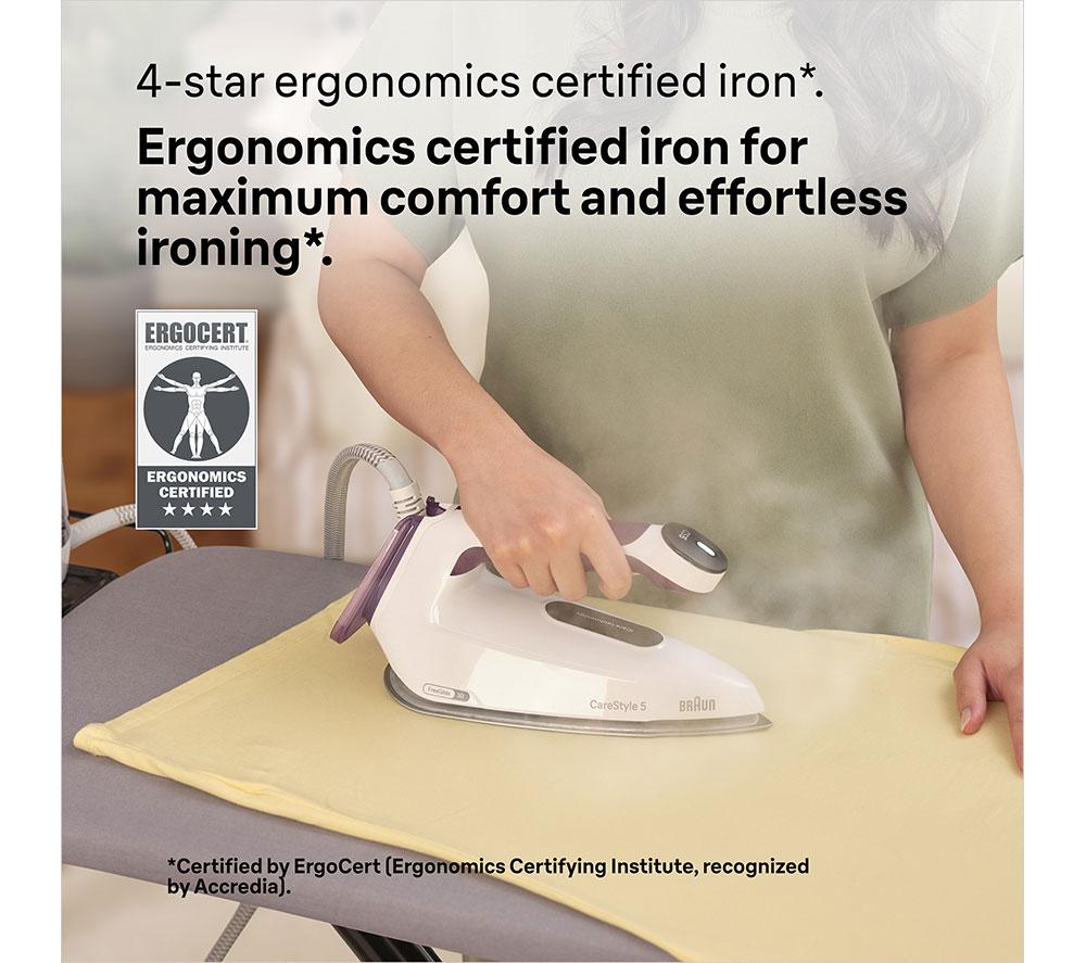 BRAUN CareStyle 5 IS5247VI Steam Generator Iron - White & Violet