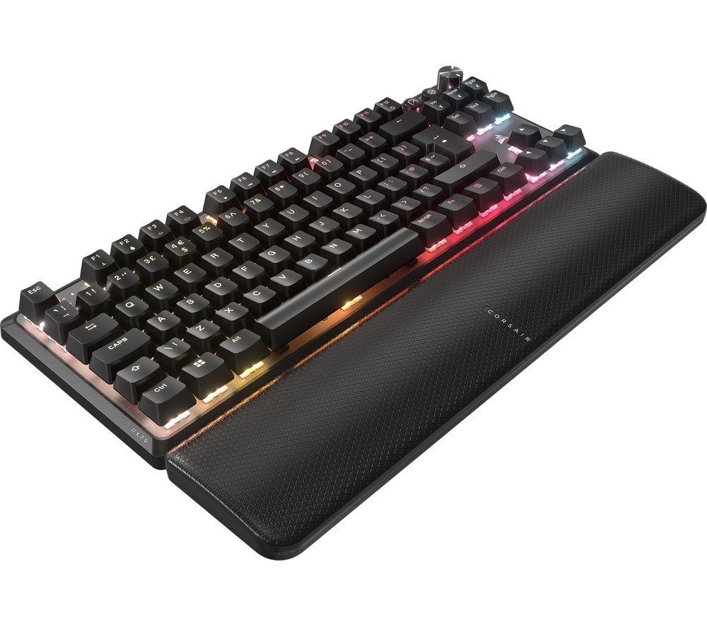 CORSAIR K70 CORE TKL RGB Wireless Mechanical Gaming Keyboard - Black