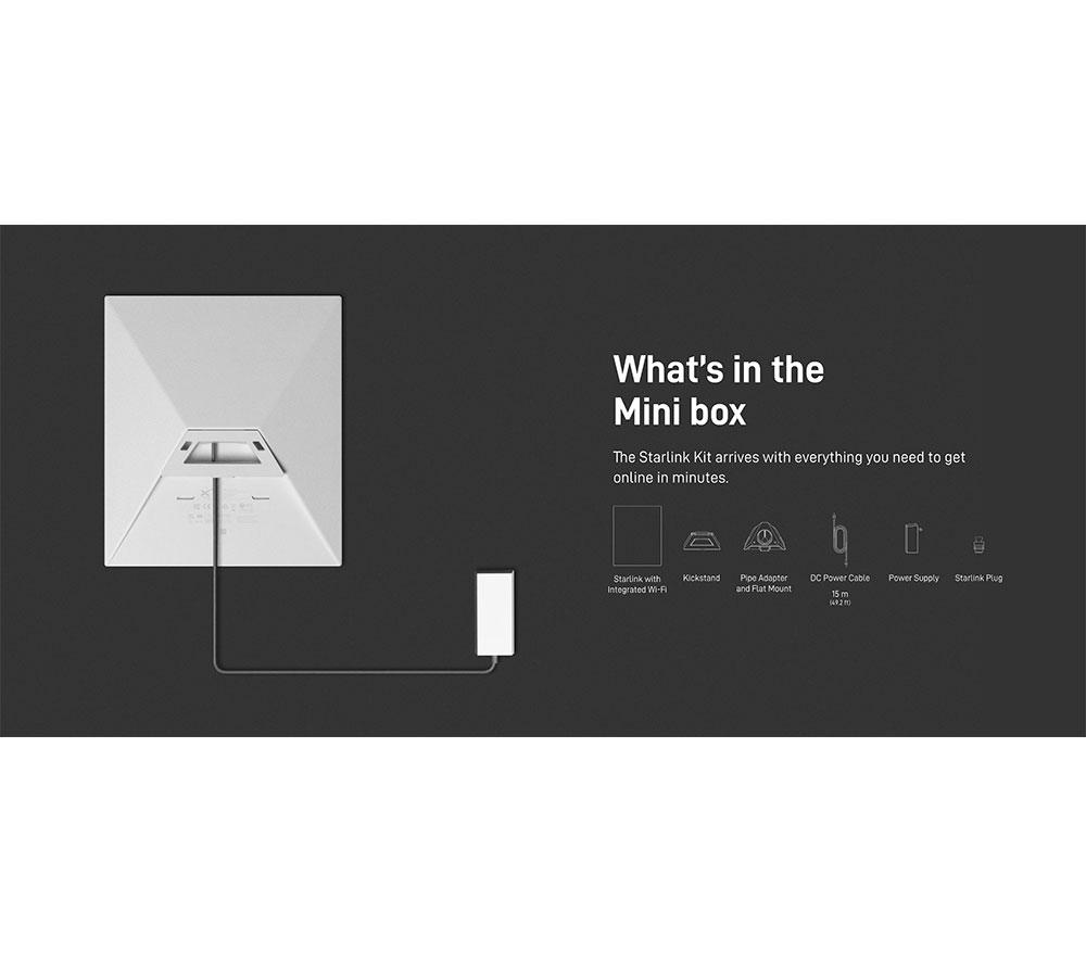 STARLINK Mini Satellite Antenna & WiFi Router Kit - Dual-band