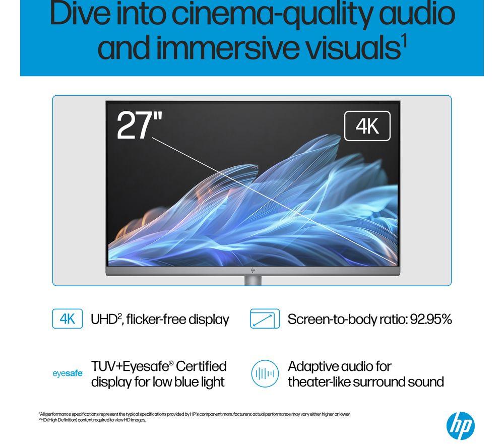 PC Todo en Uno HP OmniStudio X 27-cs0003na 27" - Intel® Core™ Ultra 7, 1 TB SSD, Plata