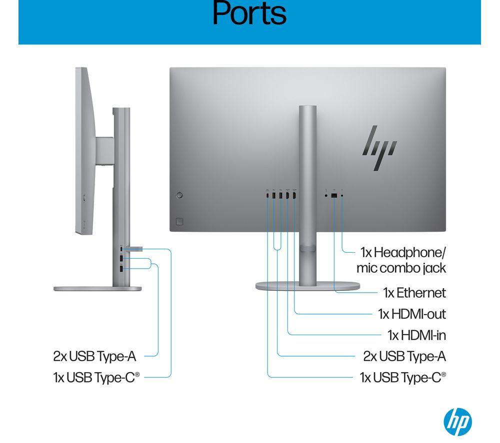 PC Todo en Uno HP OmniStudio X 27-cs0003na 27" - Intel® Core™ Ultra 7, 1 TB SSD, Plata