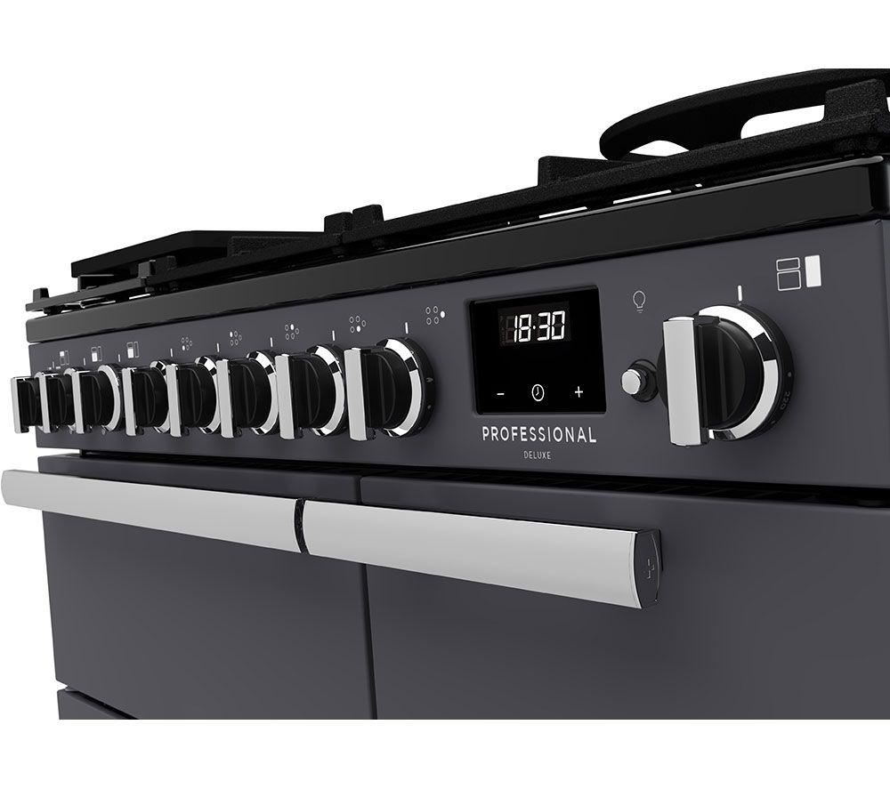 RANGEMASTER Estel Deluxe ESDL90EIPSLT/CM1 90 cm Electric Induction Range Cooker - Slate & Chrome