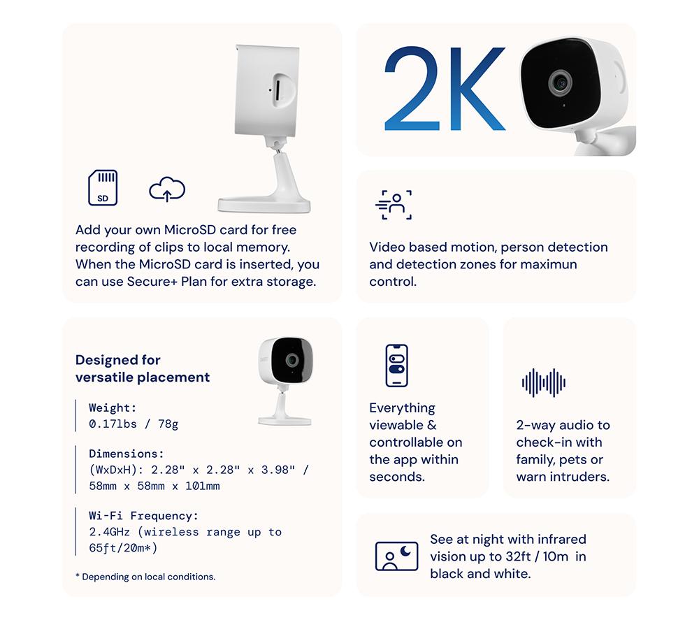SWANN SWIFI-SE2KIC 2K WiFi Security Camera