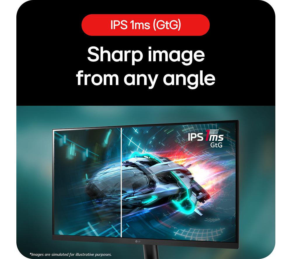 LG UltraGear 27GS60F-B.AEK Full HD 27" Rapid IPS LCD Gaming Monitor - Black