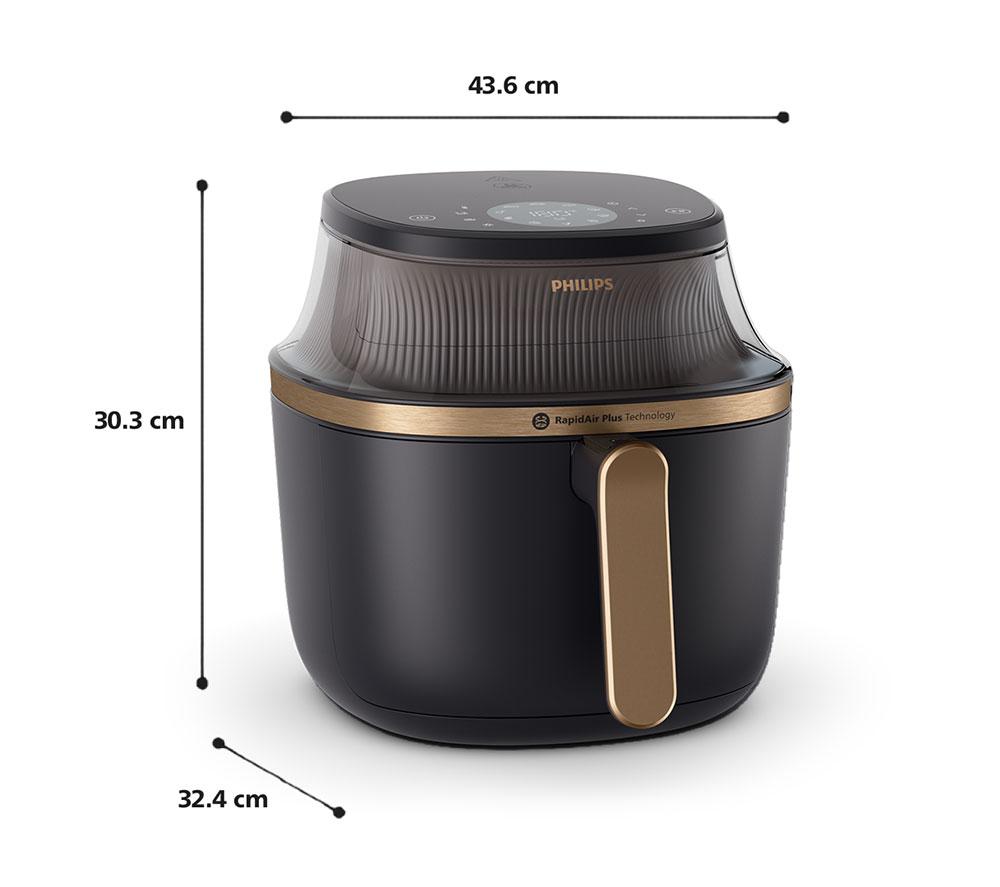 Freidora de aire PHILIPS Serie 3000 NA332/09 - Negro