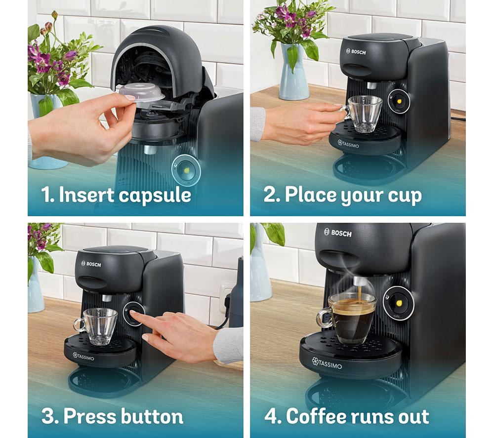 TASSIMO by Bosch Finesse TAS162EGB Kaffeemaschine – Schwarz