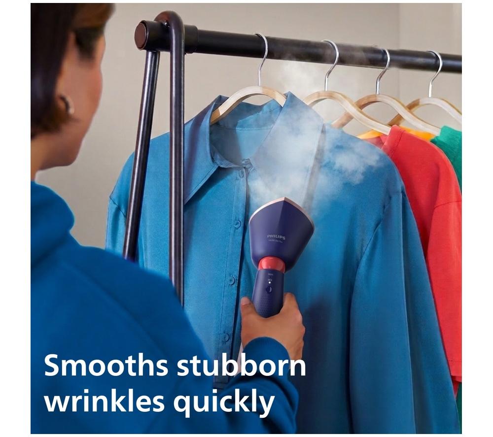 PHILIPS 5000 Series STH5030/20 Handheld Clothes Steamer - Marine Blue