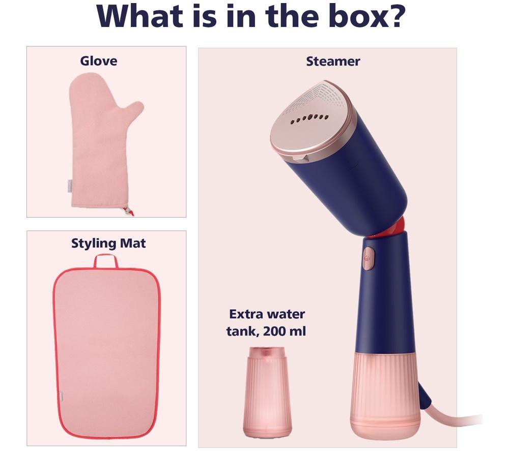 PHILIPS 5000 Series STH5030/20 Handheld Clothes Steamer - Marine Blue