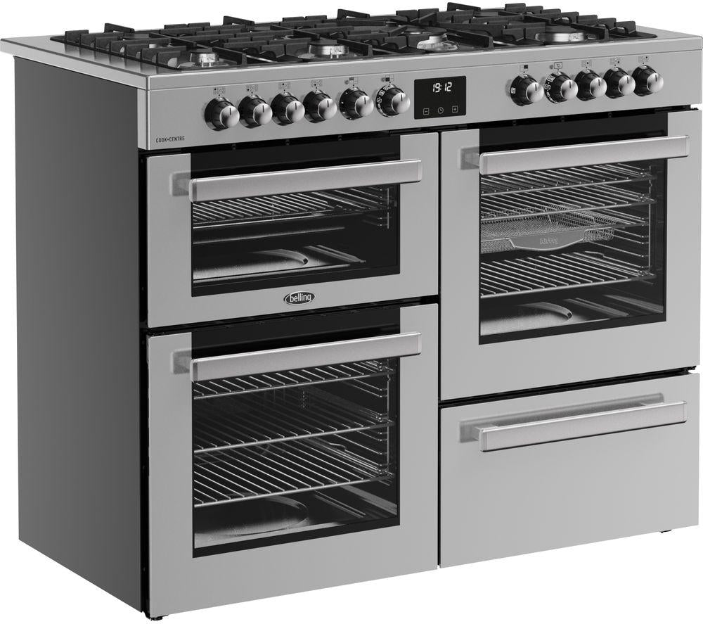 Cocina de gas eléctrica BELLING Cookcentre 110DF - Acero inoxidable