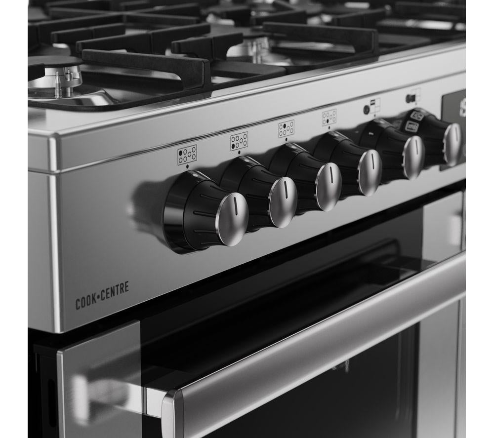 Cocina de gas eléctrica BELLING Cookcentre 110DF - Acero inoxidable