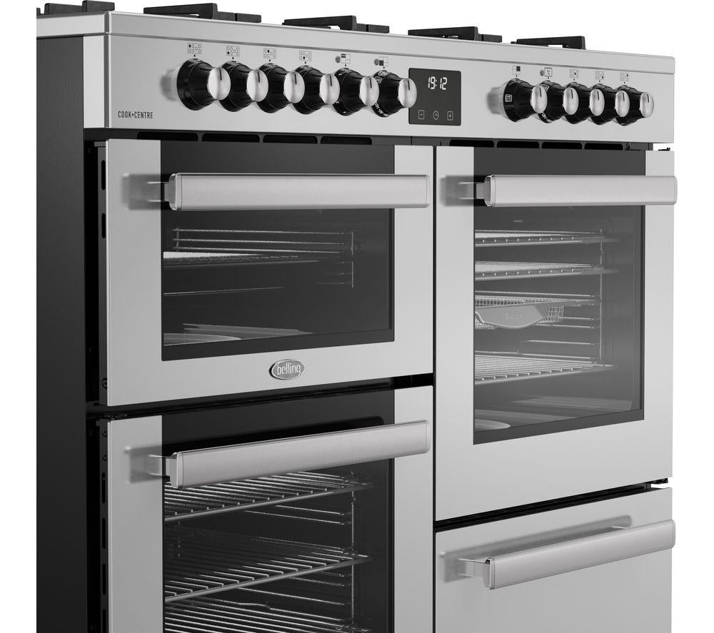Cocina de gas eléctrica BELLING Cookcentre 110DF - Acero inoxidable