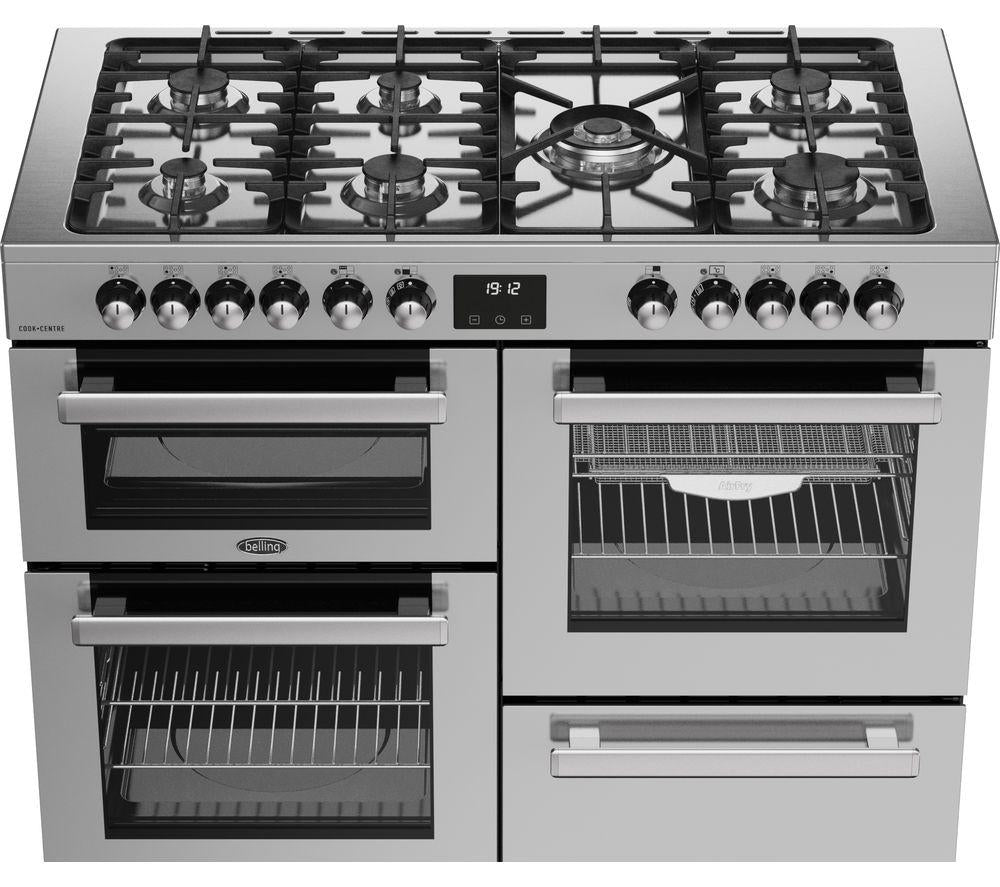 Cocina de gas eléctrica BELLING Cookcentre 110DF - Acero inoxidable