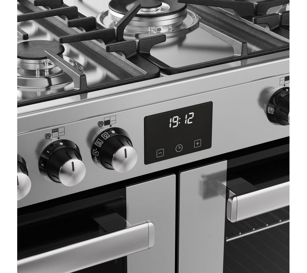 Cocina de gas eléctrica BELLING Cookcentre 110DF - Acero inoxidable
