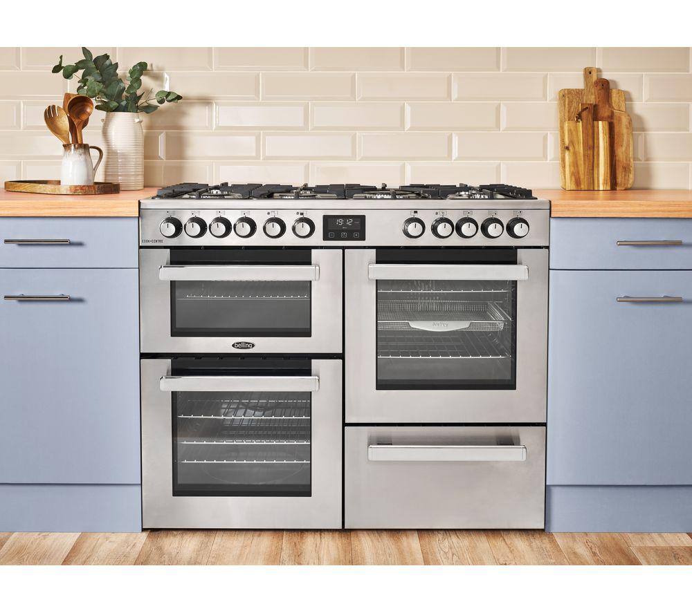 Cocina de gas eléctrica BELLING Cookcentre 110DF - Acero inoxidable