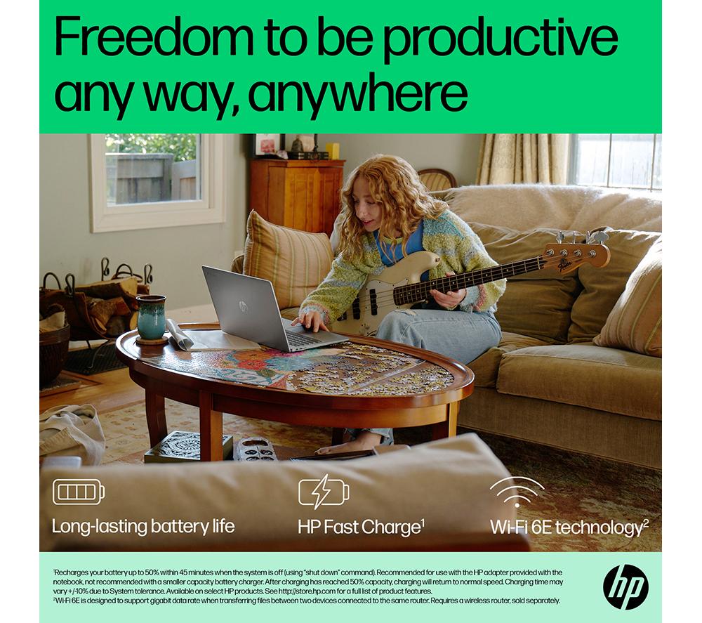 HP 15a-nb0504sa Chromebook de 15,6" - Intel® N100, 128 GB UFS, Plata