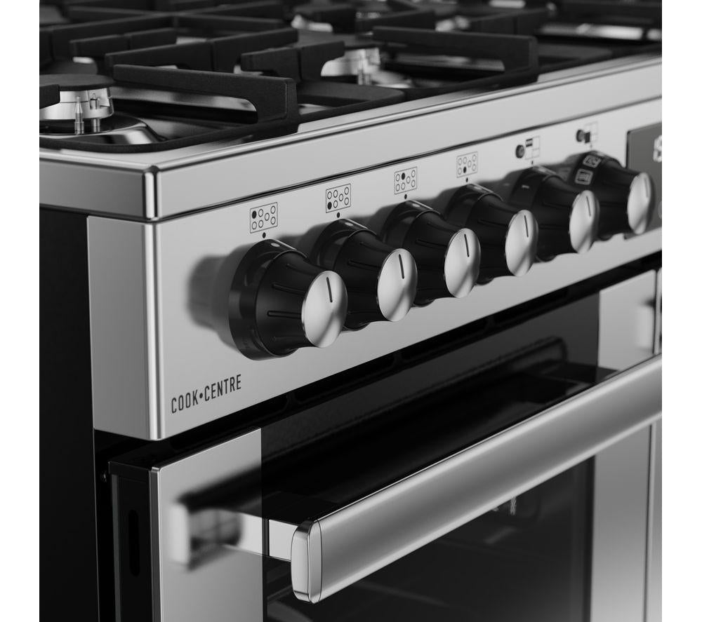 Cocina de doble combustible BELLING Cookcentre 100DF - Acero inoxidable y cromo