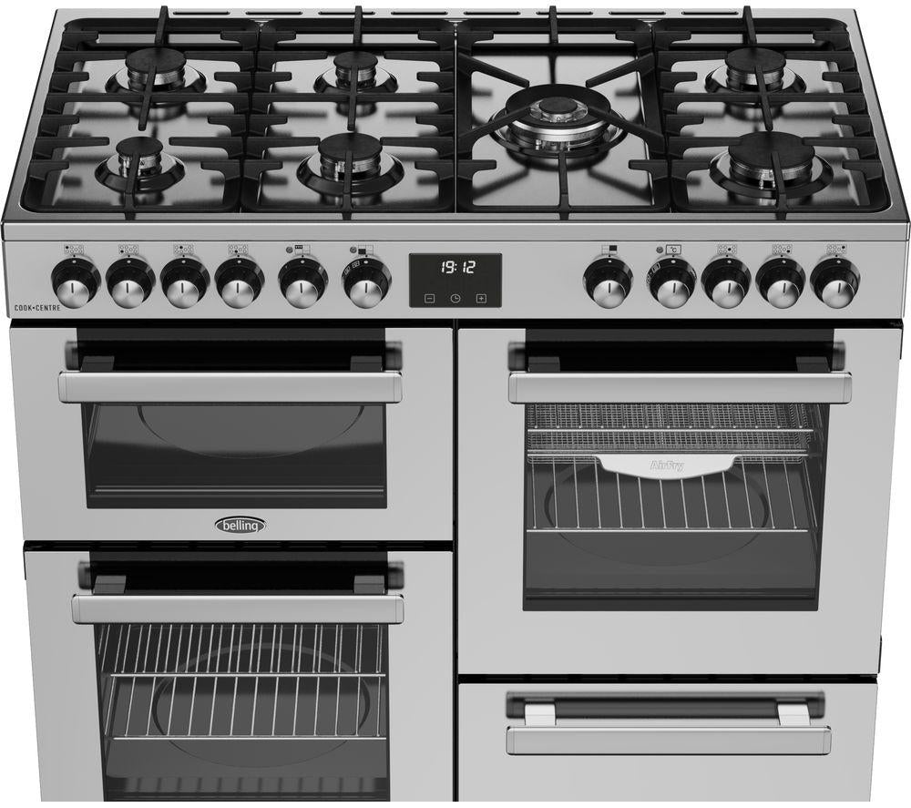 Cocina de doble combustible BELLING Cookcentre 100DF - Acero inoxidable y cromo