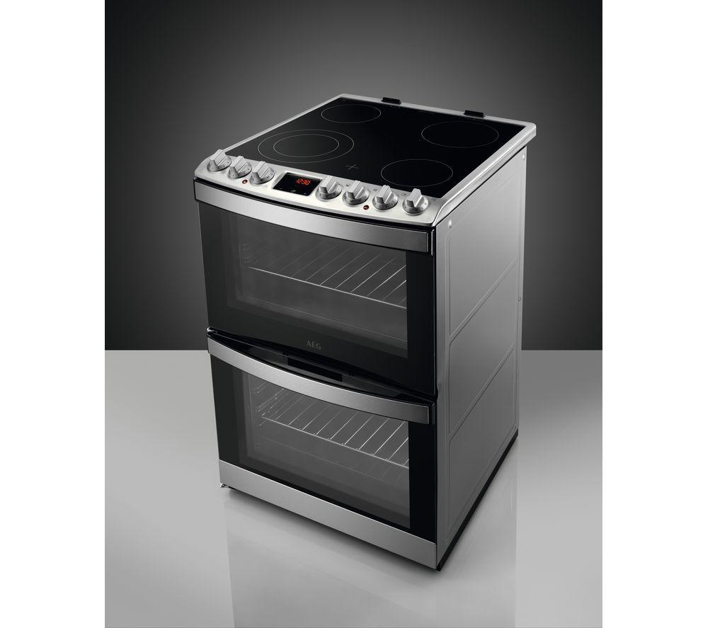 AEG 6000 SteamBake CCS6742ACM Cocina eléctrica de cerámica de 60 cm - Acero inoxidable