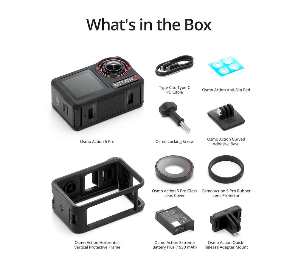 DJI Osmo Action 5 Pro 4K Ultra HD Action Camera - Black