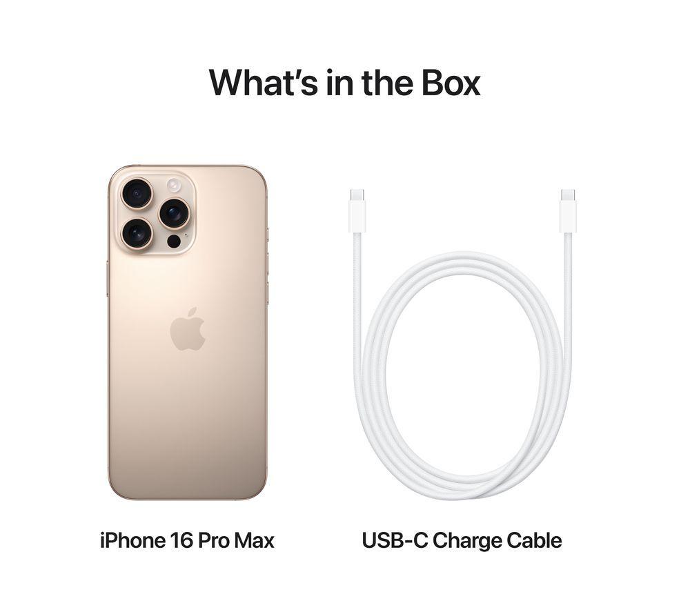 APPLE iPhone 16 Pro Max - 256 GB, Desert Titanium