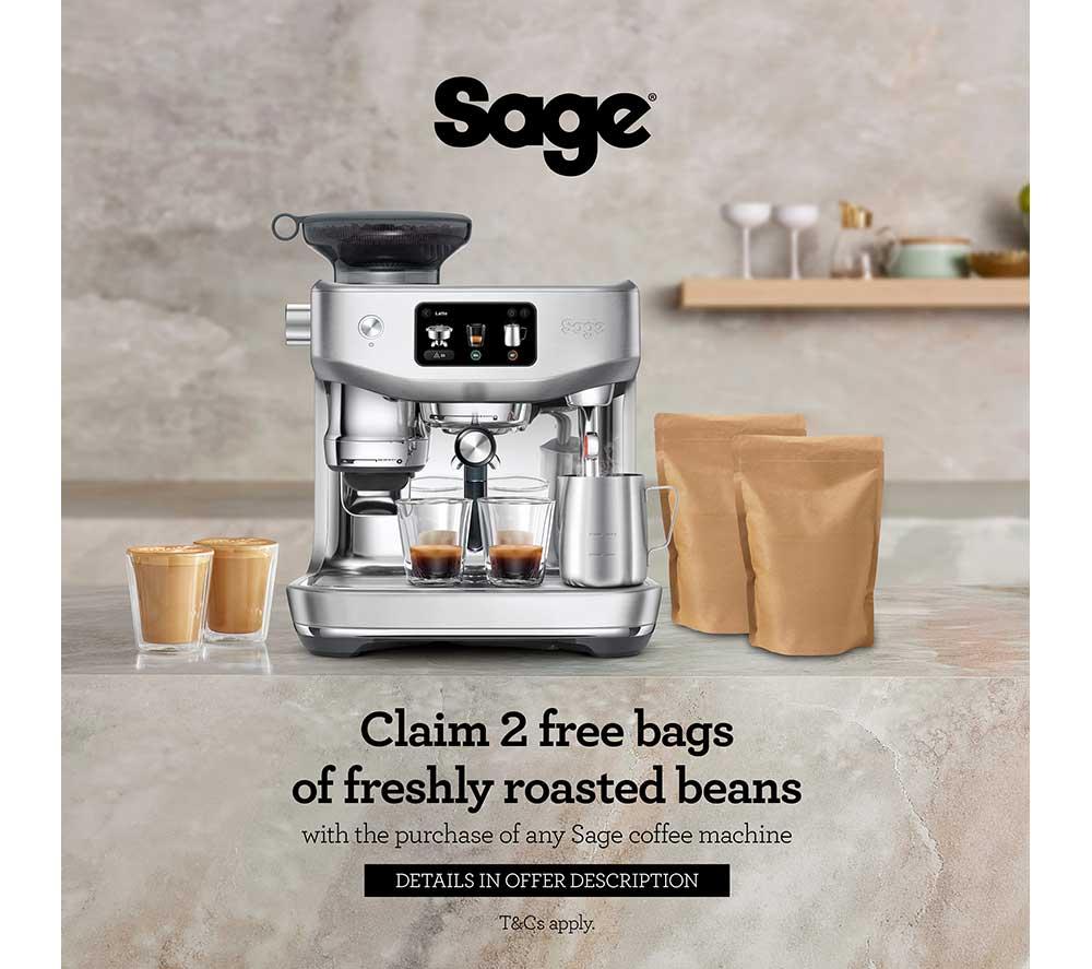 SAGE SES985 Oracle Jet Kaffeemaschine mit Mahlwerk – Edelstahl