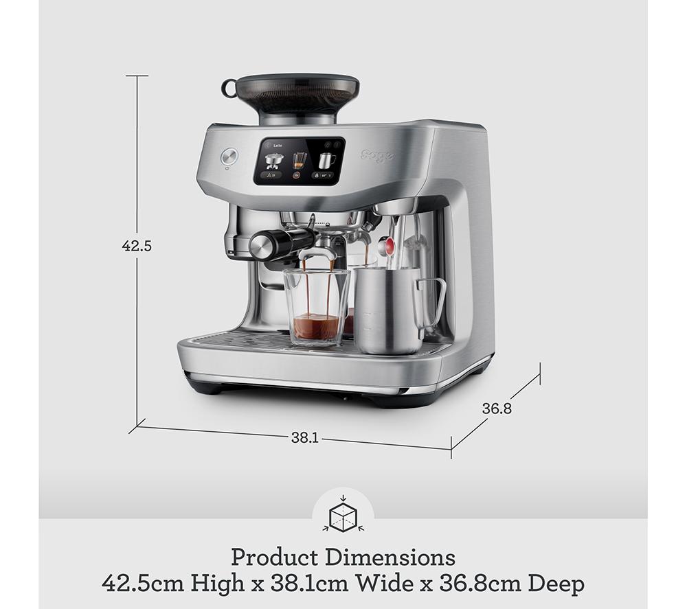 SAGE SES985 Oracle Jet Kaffeemaschine mit Mahlwerk – Edelstahl
