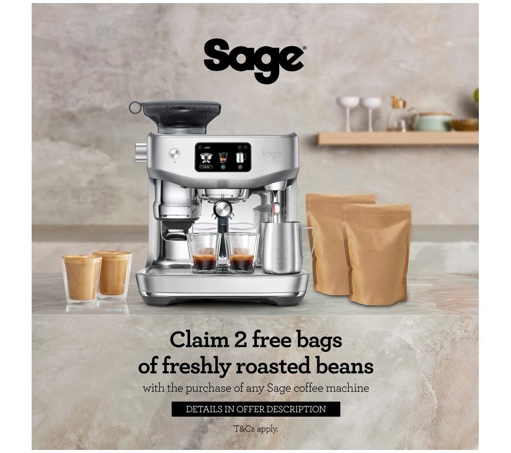 SAGE SES985 Oracle Jet Kaffeemaschine mit Mahlwerk – Edelstahl