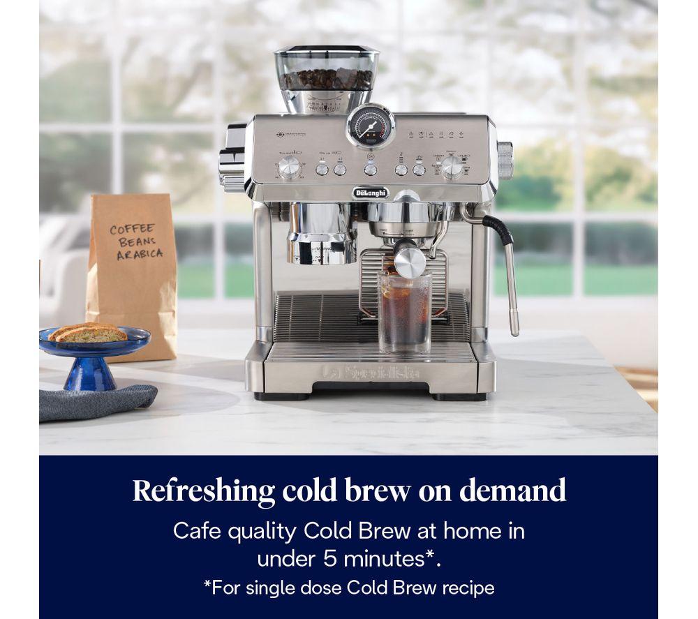 DELONGHI La Specialista Opera EC9555.M Kaffeevollautomat mit HomeCafe Kit - Edelstahl
